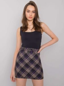 Limeira black-purple miniskirt