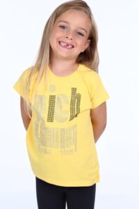 T-shirt with yellow