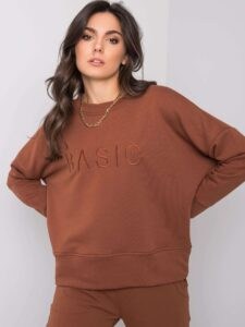 Women's cotton sweatshirt brown