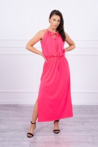 Boho dress with pink