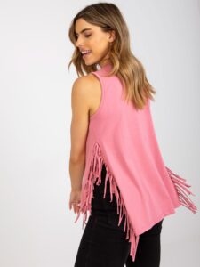 Dusty pink sleeveless cotton top