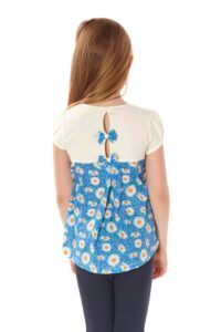 Girl's cream blouse with