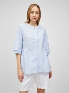 Light Blue Striped Blouse ONLY