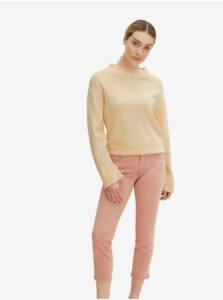 Pink Women's Shortened Slim Fit Jeans Tom