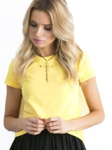 Plain yellow T-shirt