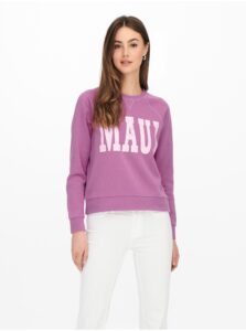 Purple Sweatshirt with Prints JDY
