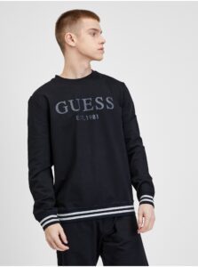 Black Men's Sweatshirt Guess Beau