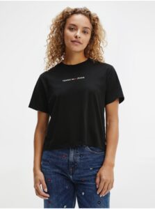 Black Women's T-Shirt Tommy Jeans