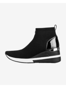 Black Women's Wedge Ankle Boots Michael