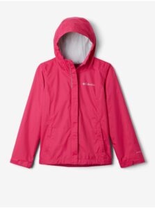 Dark Pink Girly Waterproof Hooded Jacket