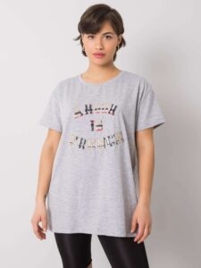 Gray women's T-shirt with