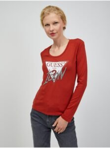 Guess Women's Red Long Sleeve