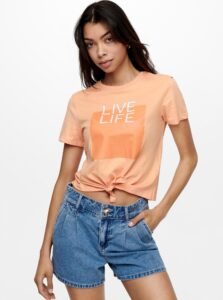 Orange T-shirt with PRINT ONLY