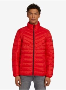 Red Men's Quilted Lightweight Jacket Tom