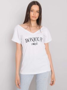 White T-shirt with triangular