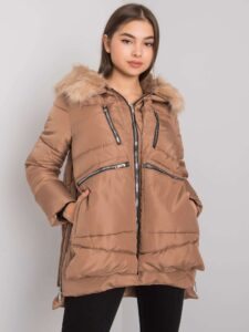 Women's camel winter jacket