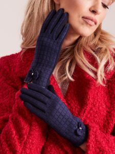Women's plaid gloves in