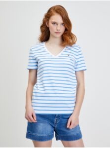 Blue-White Women's Striped T-Shirt Tommy