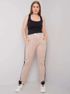 Large light beige sweatpants with