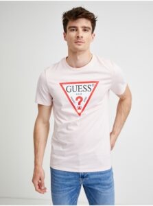 Light Pink Men's T-Shirt Guess