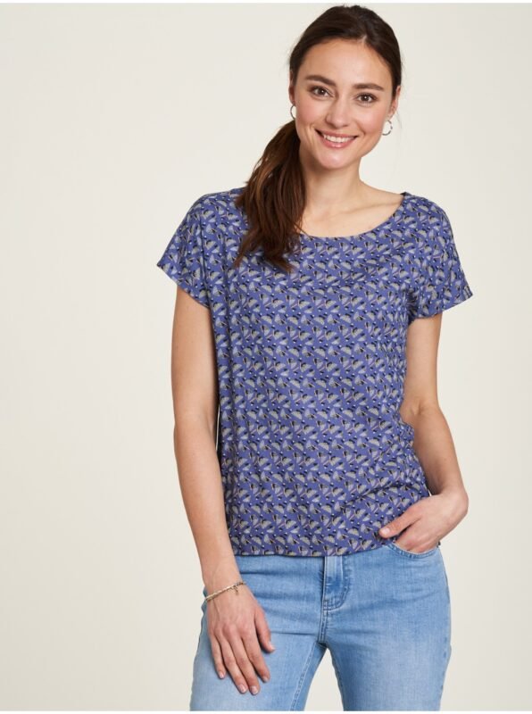 Purple Women's Patterned T-Shirt