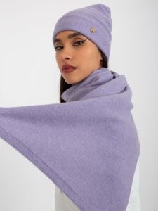 Purple winter set with hat