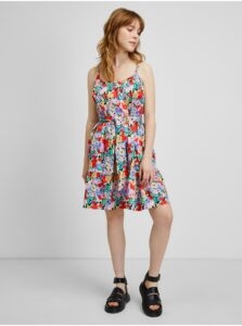 Red-blue floral dress ONLY Charlot