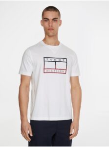 White Men's T-Shirt Tommy Hilfiger