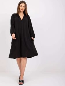 Black loose dress with