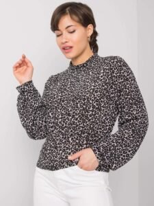 Black patterned blouse Nika