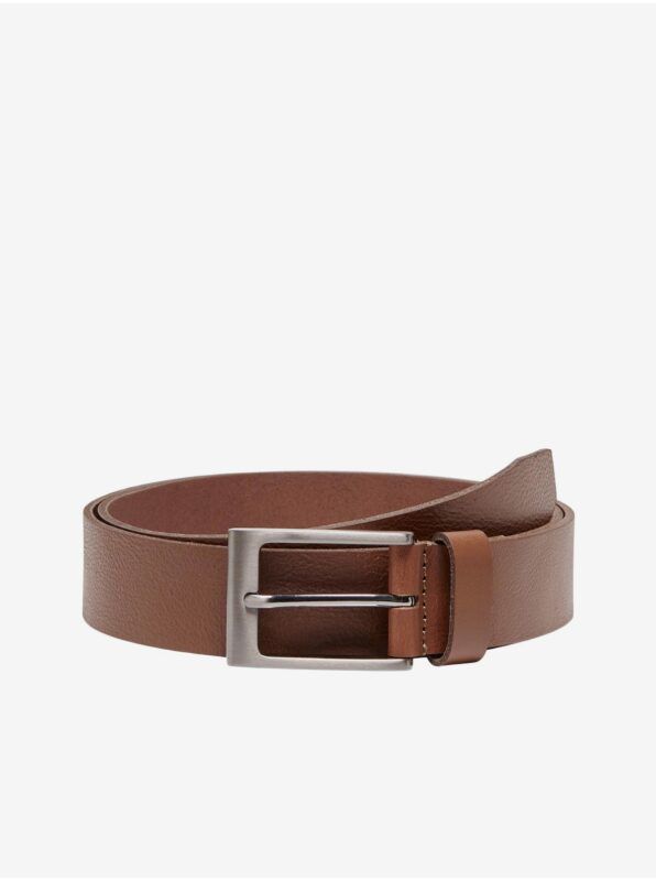 Brown Leather Belt ONLY & SONS