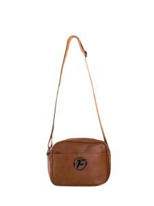 Brown small messenger bag with