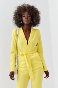 Elegant yellow overall with