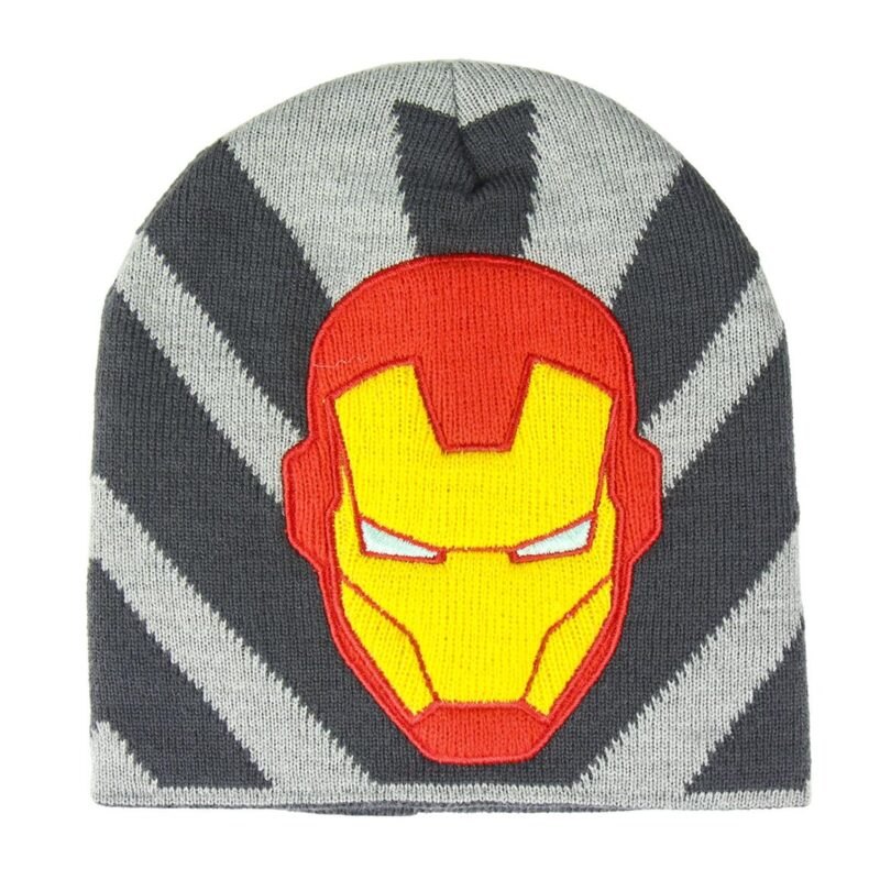 HAT WITH APPLICATIONS AVENGERS IRON