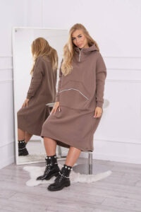 Insulated dress with mocca
