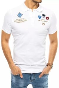 Men's White Polo Shirt with