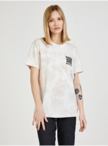 Pink-White Women's Patterned T-Shirt VANS