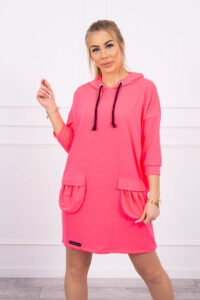 Pink neon dress with