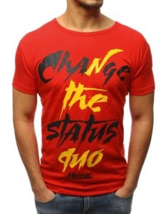 Red men's T-shirt RX3085