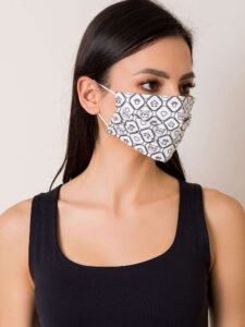 White protective mask with