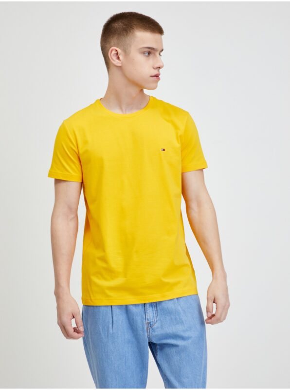 Yellow Men's T-Shirt Tommy Hilfiger