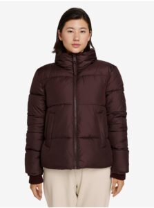 Dark Brown Women's Quilted Winter Jacket