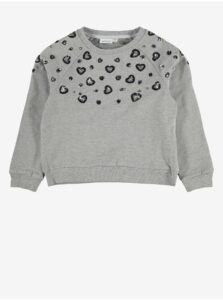 Grey girls' sweatshirt with name it