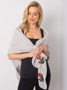 Lady's grey scarf with