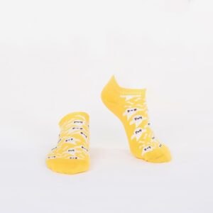 Men's yellow short socks with