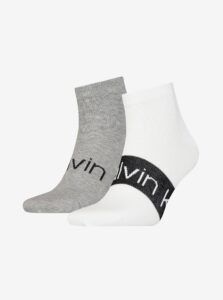 Set of two pairs of men's socks in gray