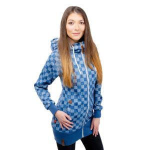 Women's Extended Checkered Sweatshirt GLANO