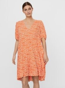 AWARE by VERO MODA Orange patterned loose dress