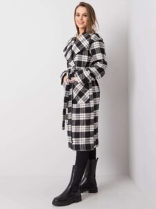 Black and white checkered coat