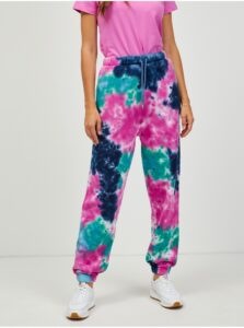 Blue-Pink Women's Batik Sweatpants Pepe Jeans